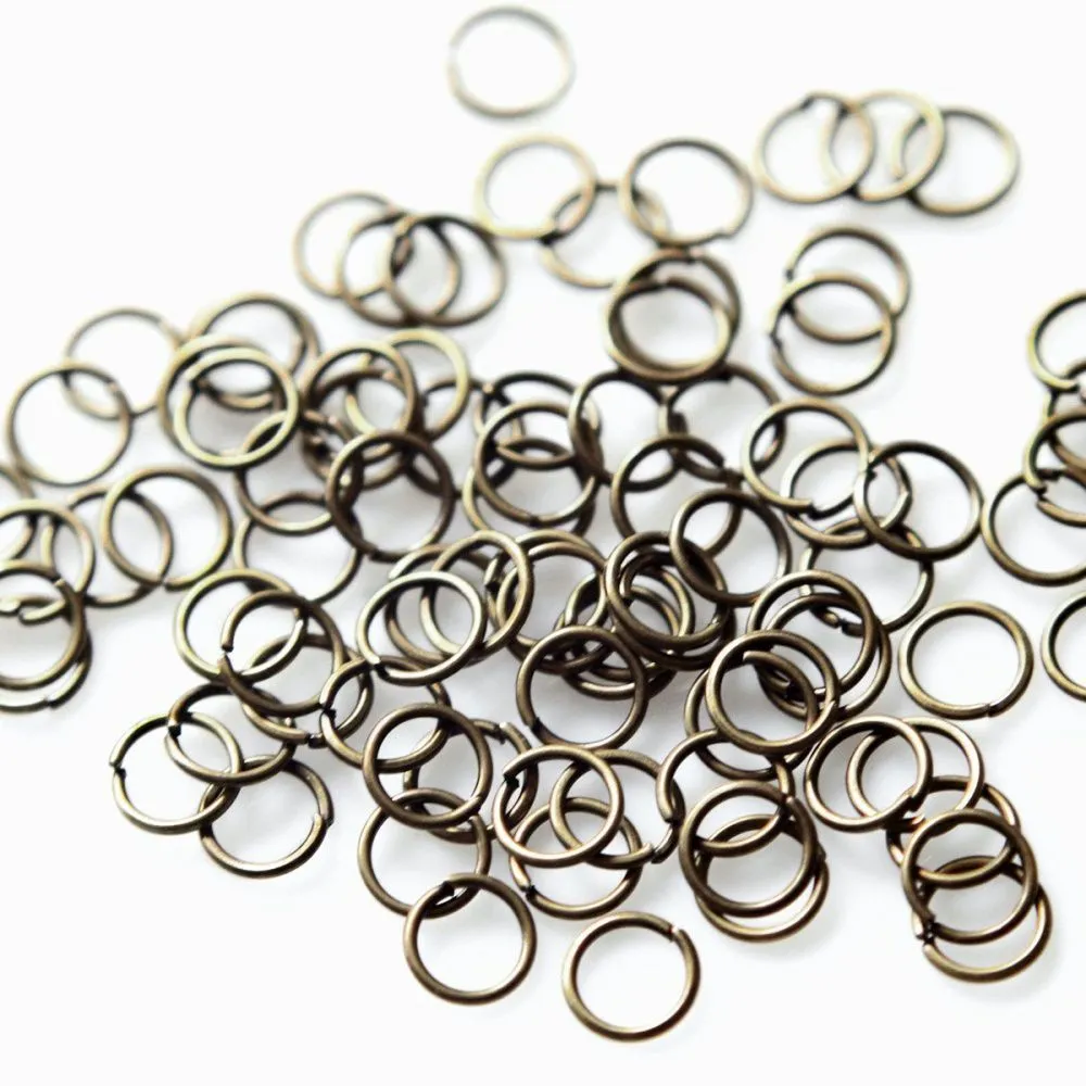 колечко соединительное 6, цвет античная бронза, 6 мм (уп ок. 170 шт)
