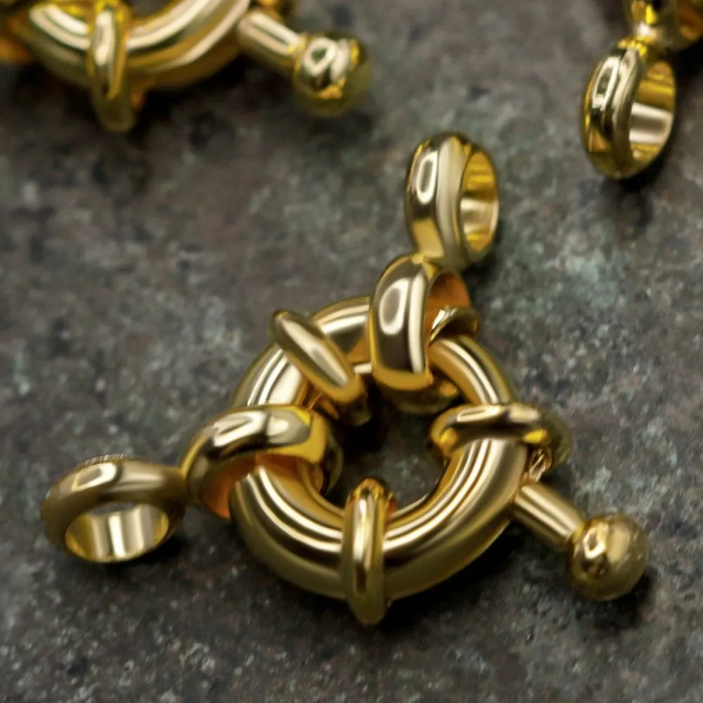 Замочки замочек-кольцо, цвет золото, 9х4 мм