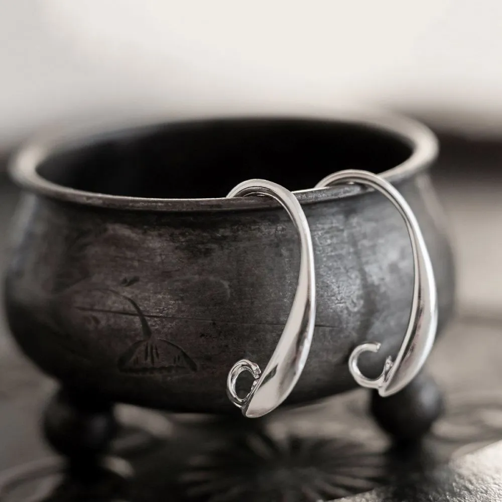 швензы "ласкари", посеребрение, 19x10x2 мм 