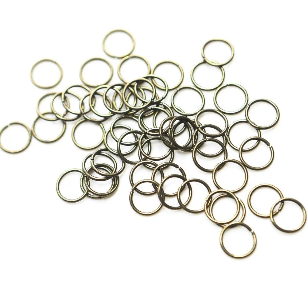 колечко соединительное 10, цвет античная бронза, 10 мм (уп ок. 60 шт)