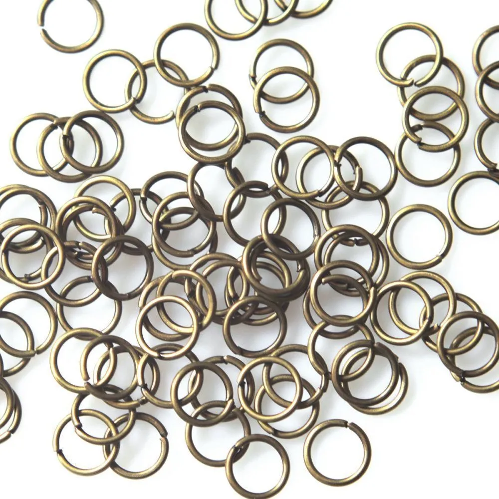 колечко соединительное 6, цвет античная бронза, 6 мм (уп ок. 170 шт)