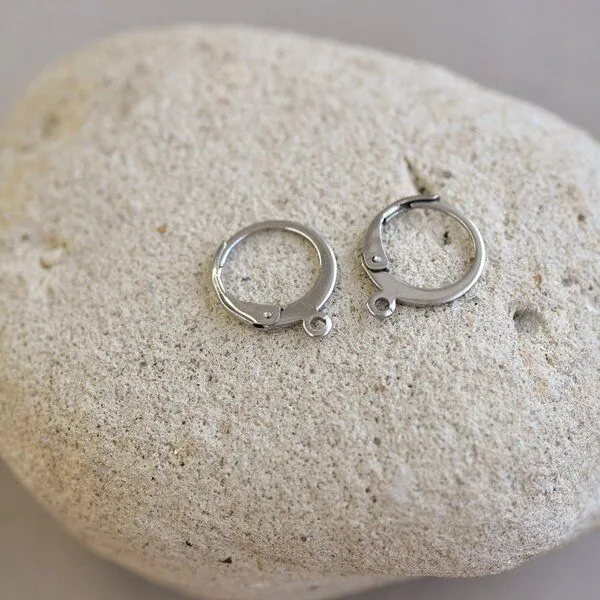 швензы "рондель", сталь гипоаллергенная, 14.5x12x2 мм