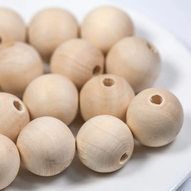 бусина дерево 25, для обвязки, цвет натуральный, 24-25 мм