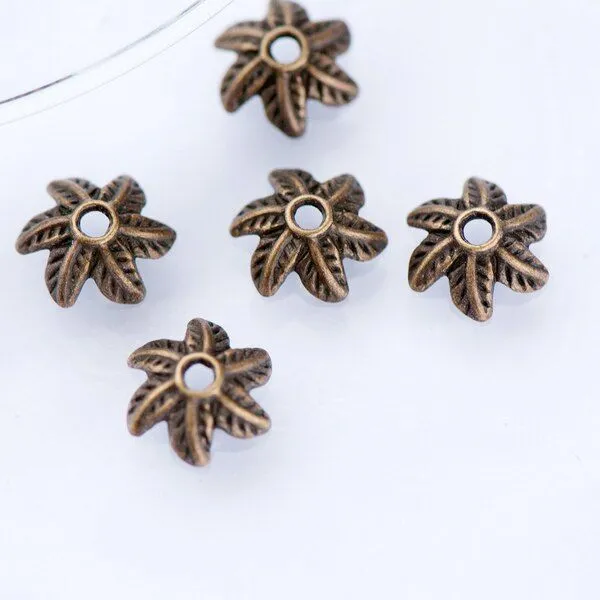 шапочка для бусин "ветролов", цвет античная бронза, 11х10х5 мм