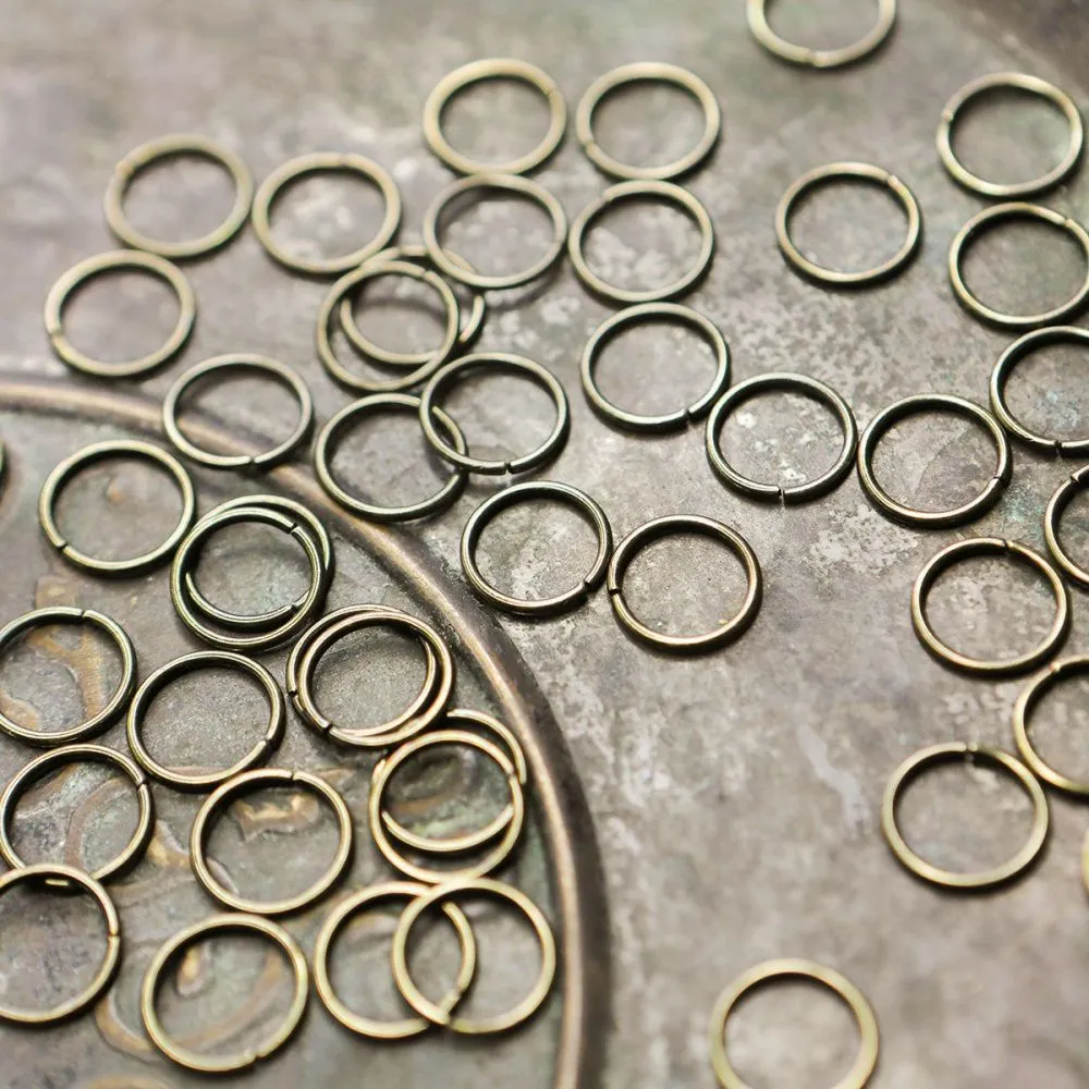 колечко соединительное 10, цвет античная бронза, 10 мм (уп ок. 60 шт)