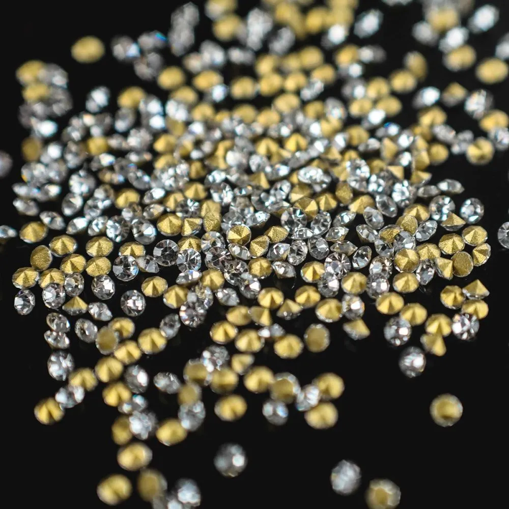 стразы ювелирные, стекло, цвет crystal, 1.5-1.6 мм (уп 20 шт)