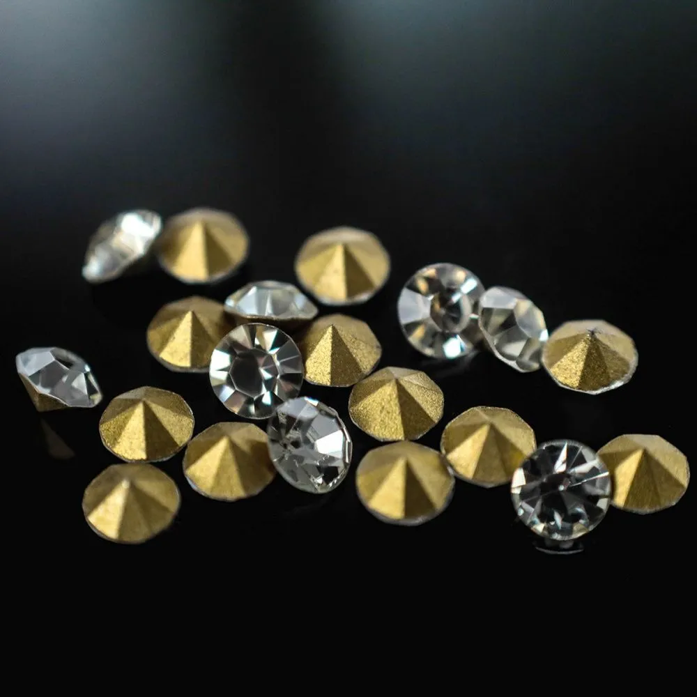 стразы ювелирные, стекло, цвет crystal, 4.2-4.4 мм (уп 20 шт)