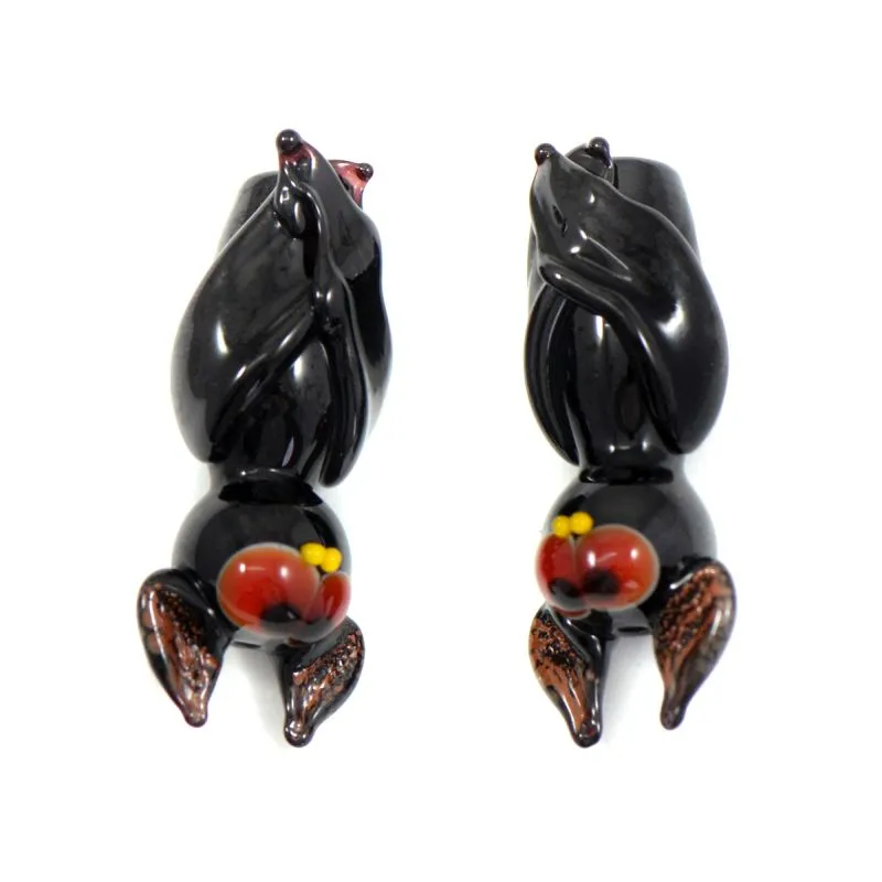 бусина, мурано "летучая мышь майкл", фигурная, 36х16 мм