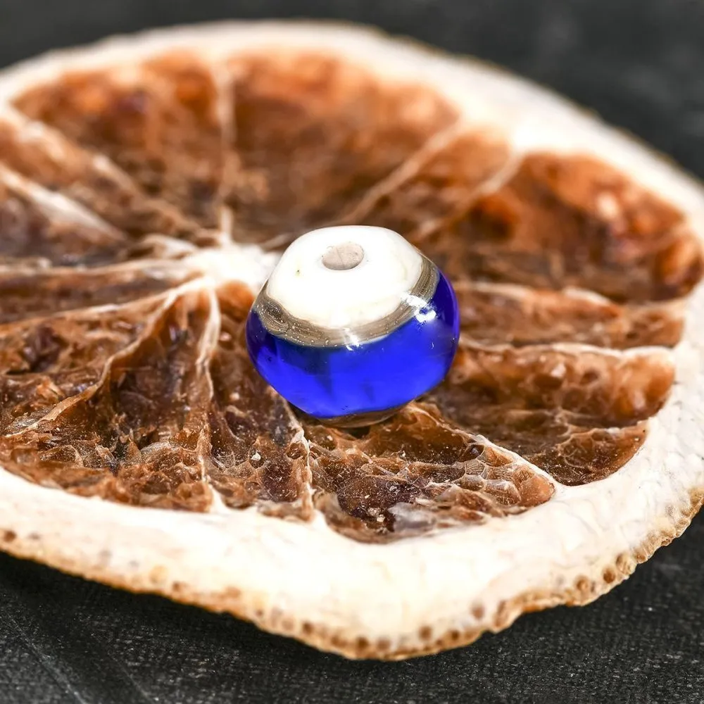 бусина, мурано "акватика", круглая, стекло,14-15 мм