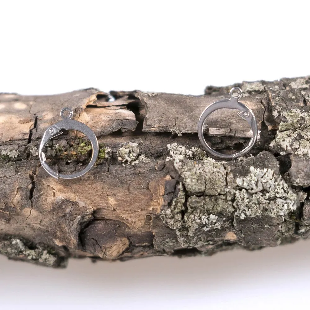 швензы "рондель", сталь гипоаллергенная, 14.5x12x2 мм