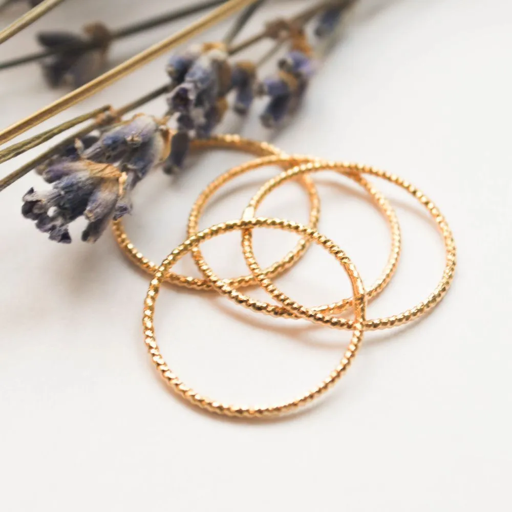 коннектор "круг", позолота, 18x1мм