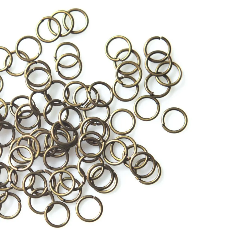 колечко соединительное 6, цвет античная бронза, 6 мм (уп ок. 170 шт)