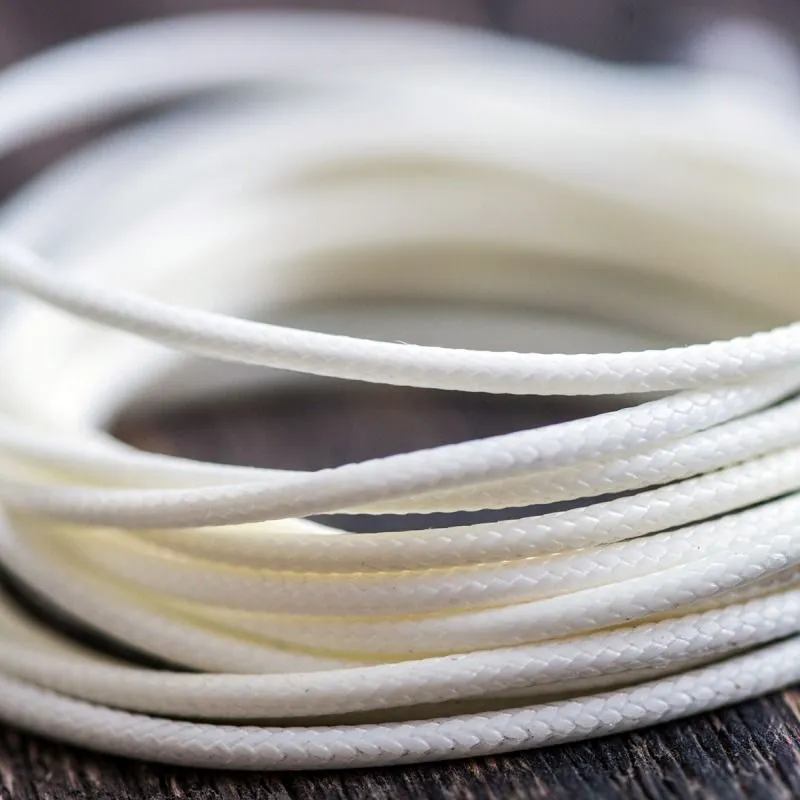 шнур вощеный, цвет айвори, 1.5 мм