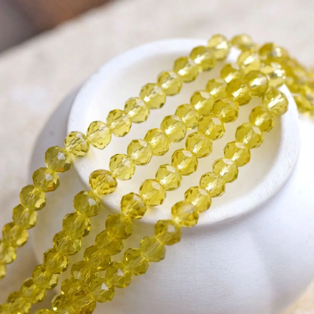 бусина, стекло абакус 6, граненая, цвет хаки, 6х4 мм