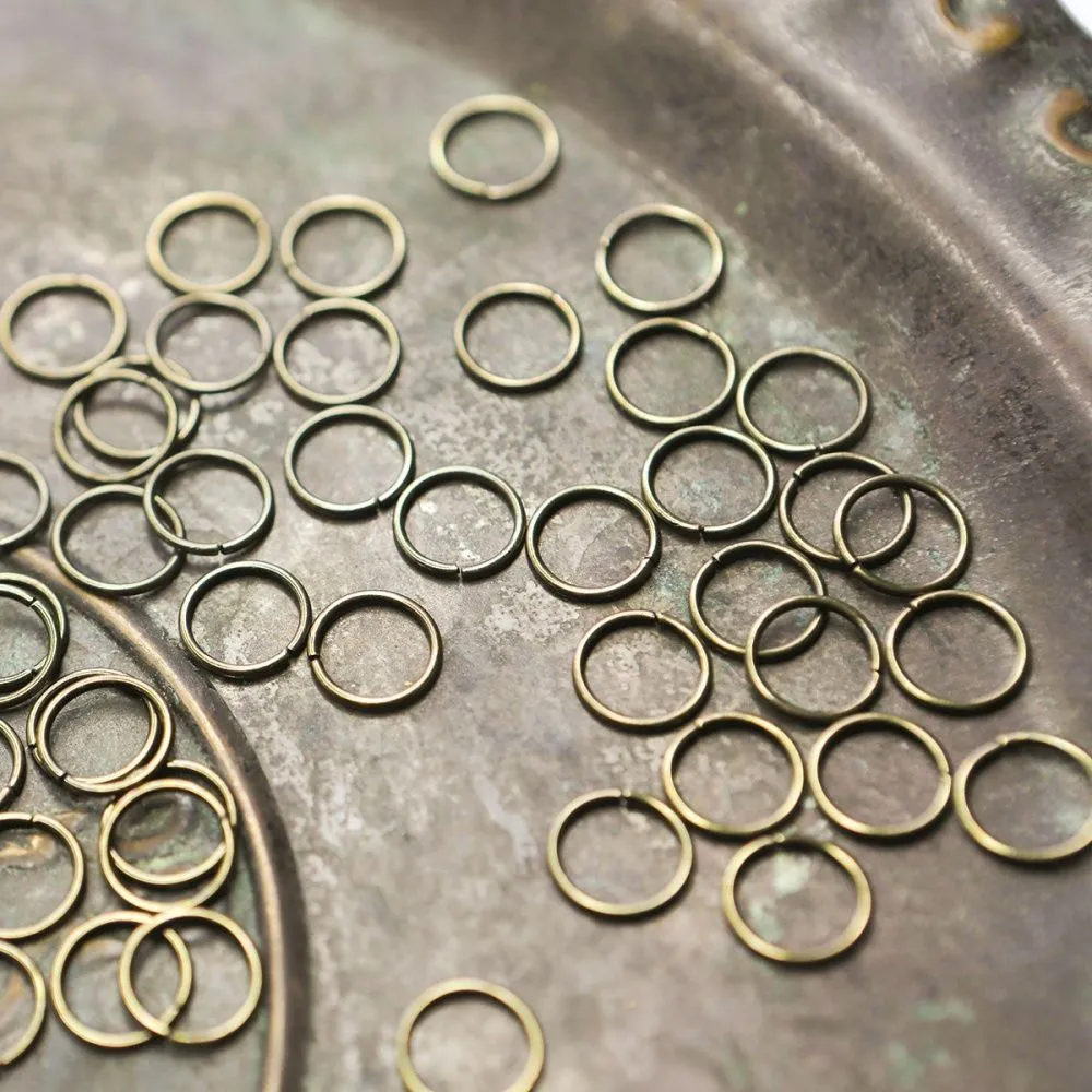 колечко соединительное 10, цвет античная бронза, 10 мм (уп ок. 60 шт)