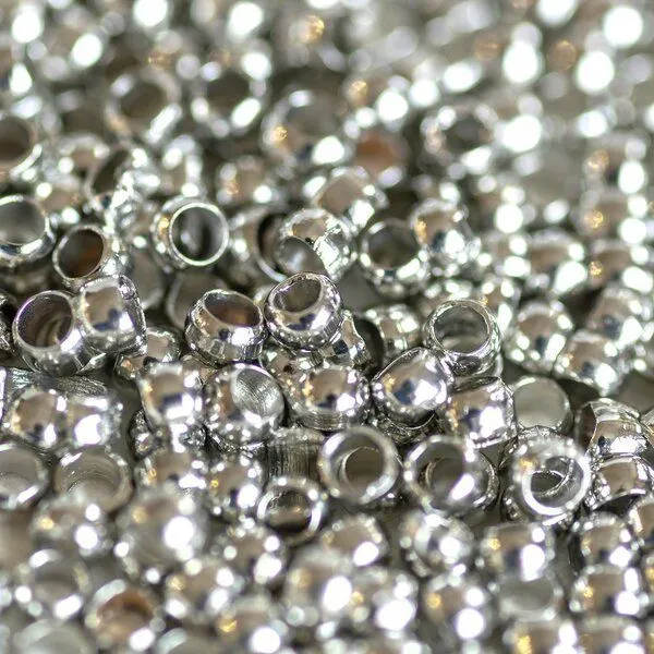 кримп, цвет платина, 2х1.2 мм (уп 120 шт)