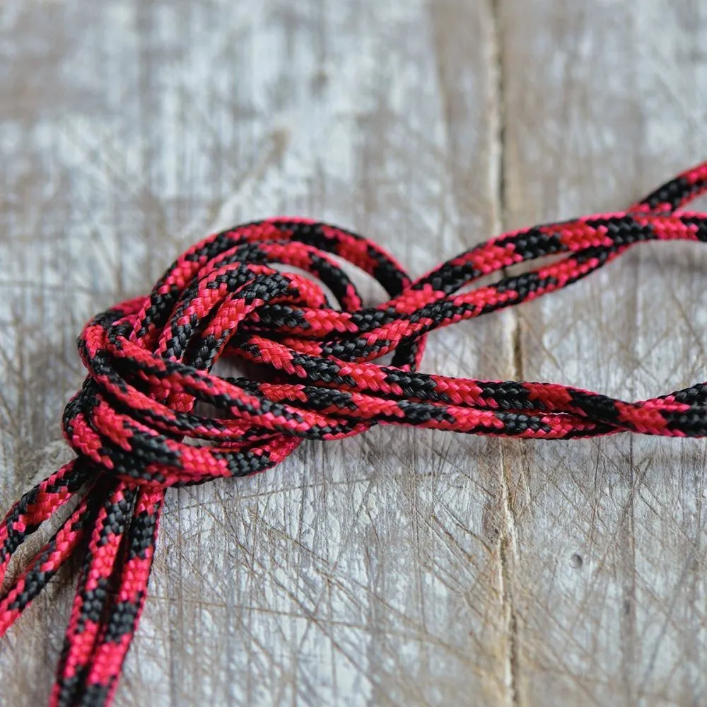 шнур, полиэстер, паракорд, цвет малиновый в крапинку, 2 мм  